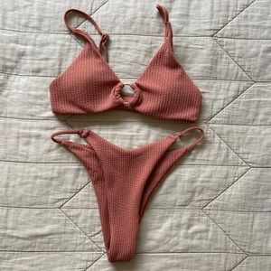 Peachy/ Tan bikini w padding
